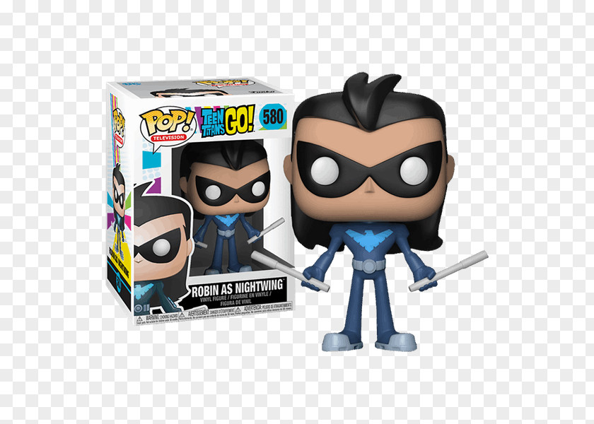 Teen Titans GO Figure Nightwing Dick Grayson Robin Batman Funko PNG