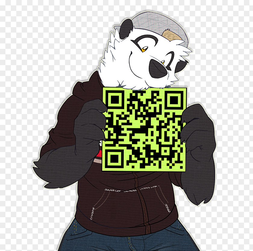 Backwards Baseball Cap QR Code Tomodachi Life Giant Panda Information PNG