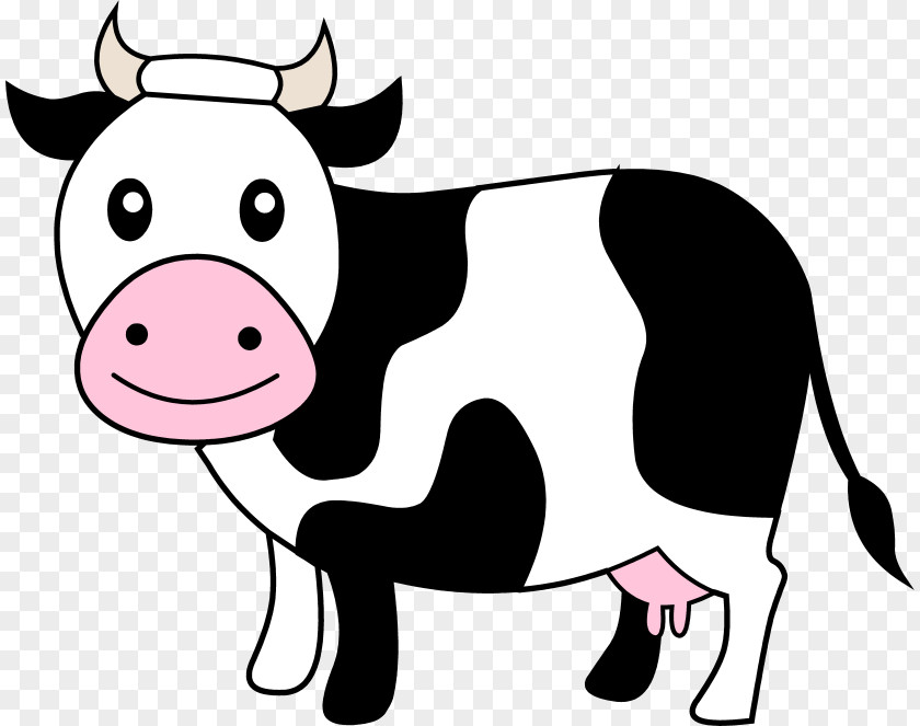 Cow Dairy Cattle Calf Clip Art PNG