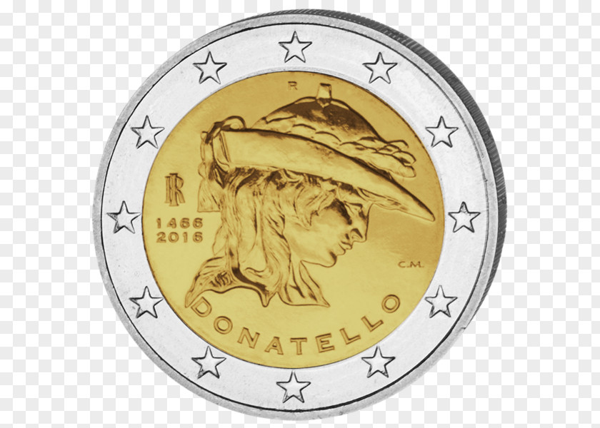 Euro 2 Coin Coins Commemorative Monnaie De Paris PNG