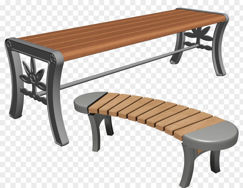 Park Lounge Chair Table Eames Bench Wood PNG