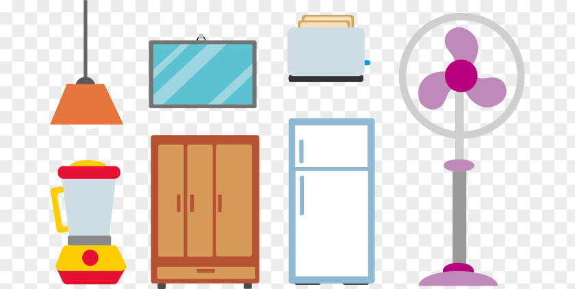 Vector Cabinet Fan Refrigerator Euclidean Icon PNG