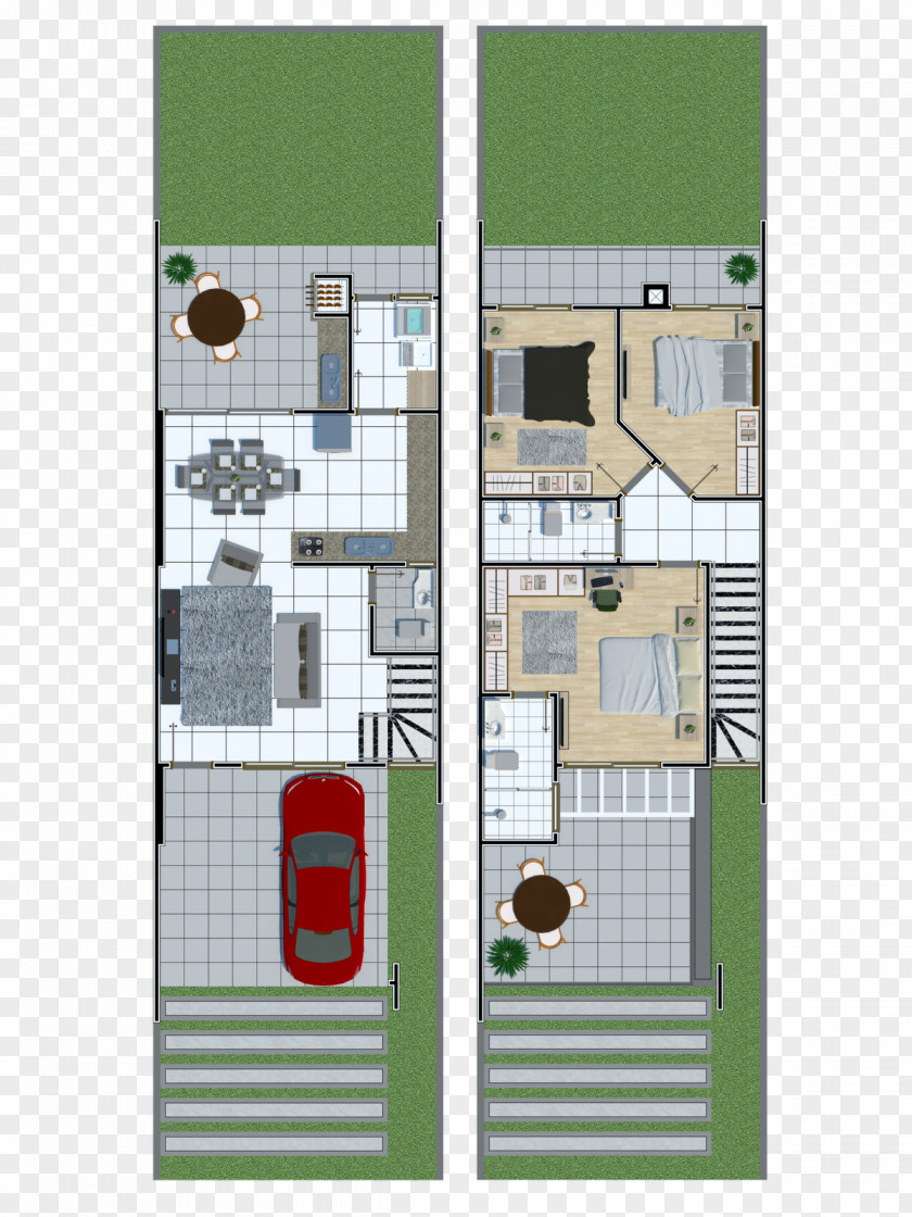 Angle Facade Floor Plan Square PNG