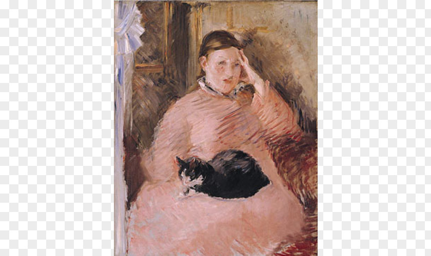 Cat Woman With A Olympia Madame Manet At The Piano Painting PNG