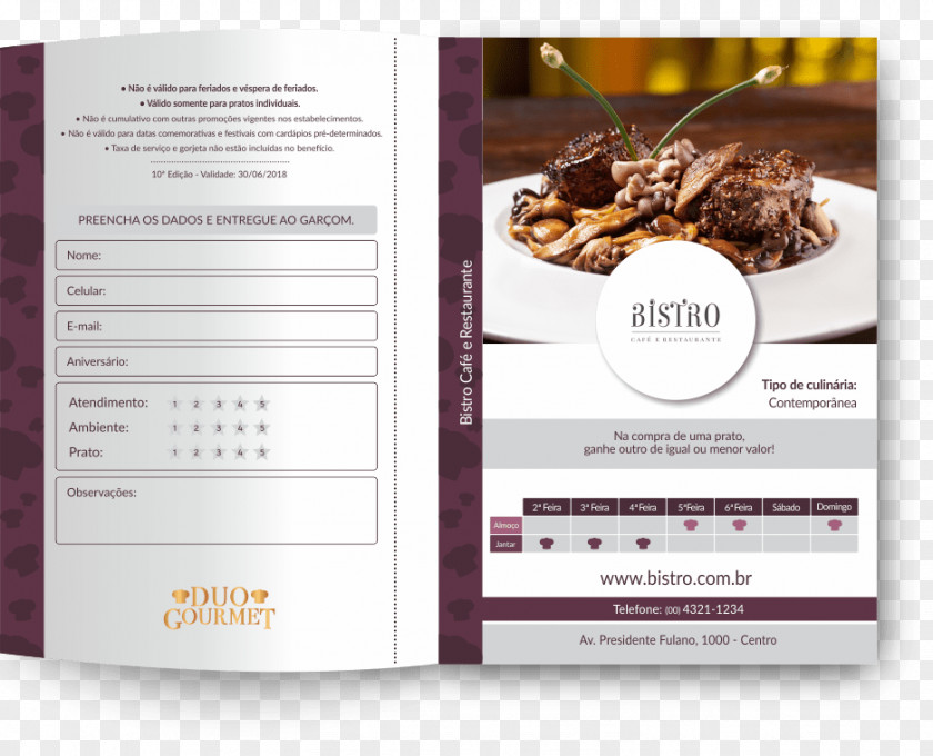 Menu Para Restaurante Gourmet Restaurant Dish Recipe Book PNG