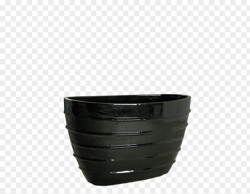 Black Boat Plastic Flowerpot PNG