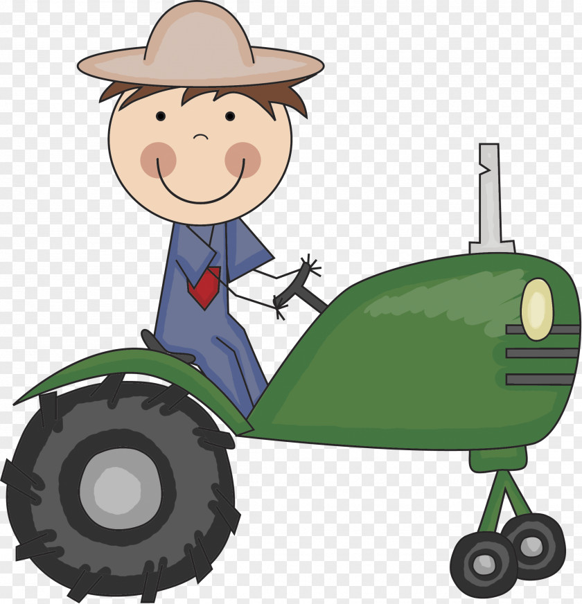 Farm Farmer Tractor File Folders PNG