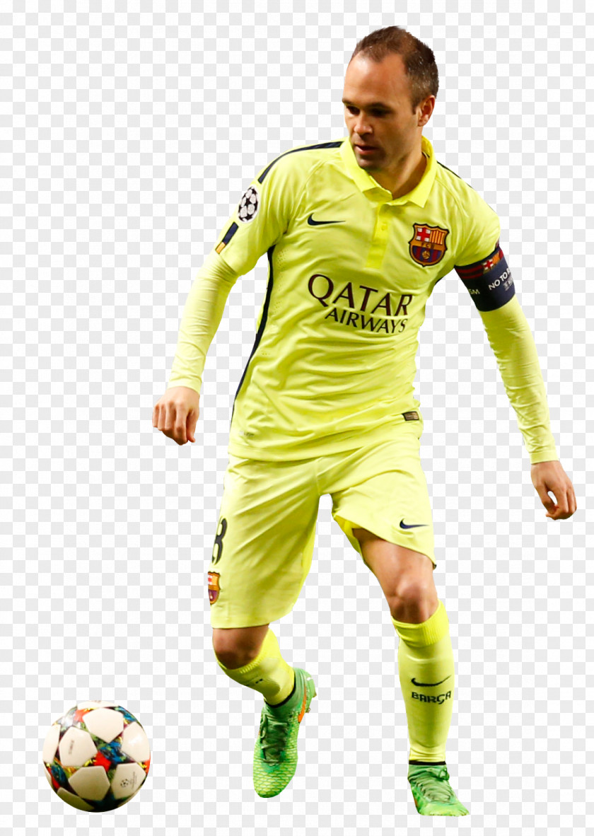Fc Barcelona Andrés Iniesta FC Football Player Image PNG