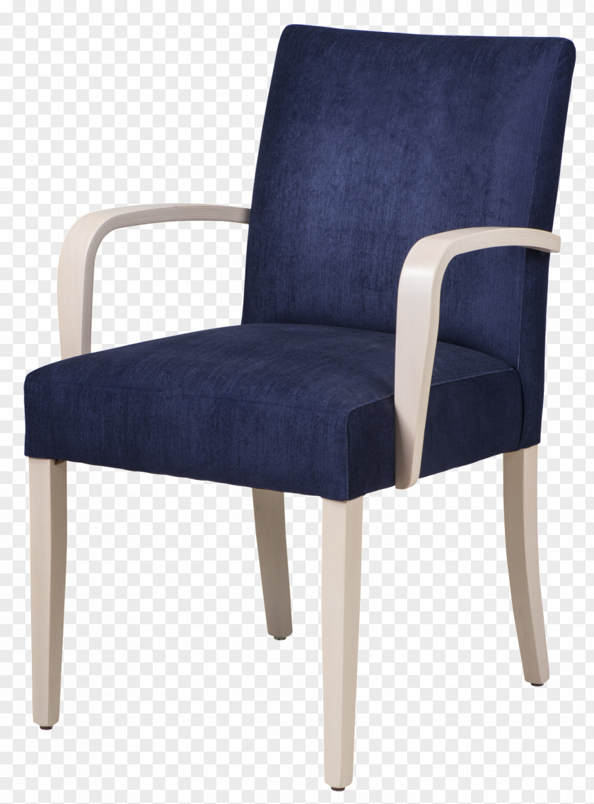 Arm Chair Cobalt Blue Comfort Armrest PNG