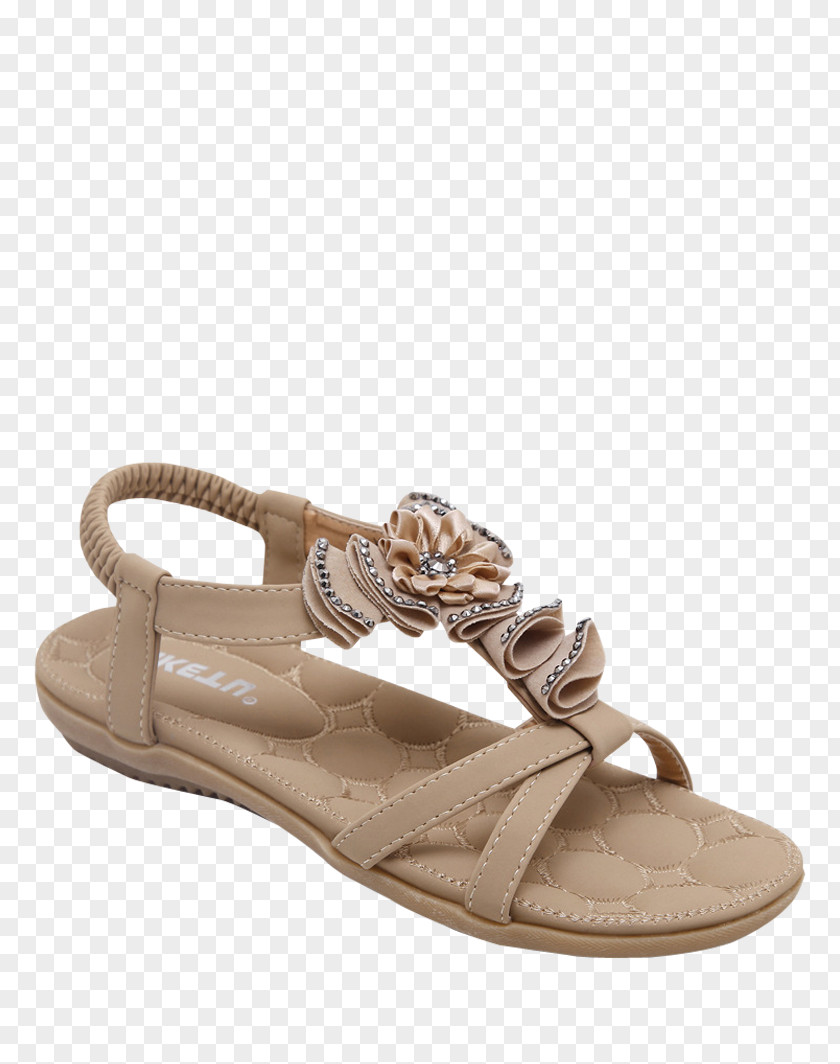 Denim Blue Flat Shoes For Women Slipper Sandal High-heeled Shoe Imitation Gemstones & Rhinestones PNG
