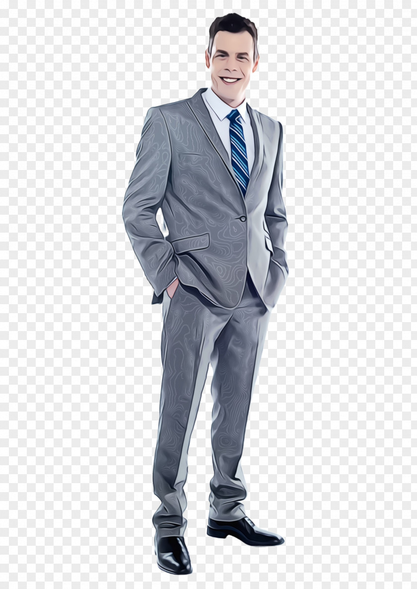 Whitecollar Worker Outerwear Suit Clothing Standing Formal Wear Blue PNG
