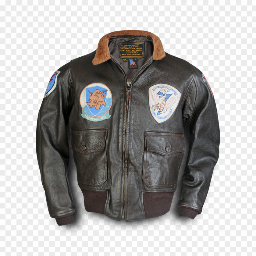 Jacket Leather G-1 Military Flight PNG