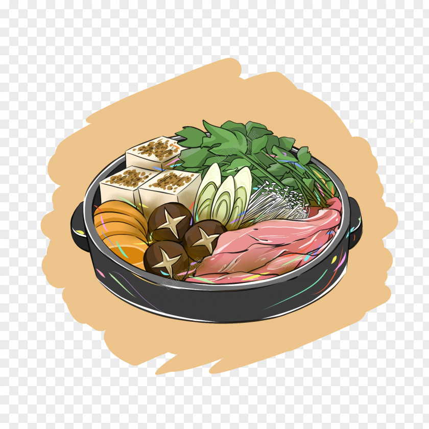 Rice Dumpling Cartoon Hand Drawn Sukiyaki Japanese Cuisine Food Beef PNG
