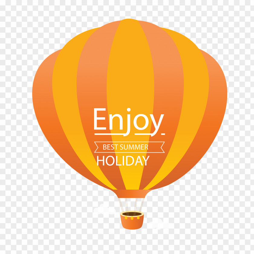 Vector Orange Red Striped Hot Air Balloon Travel Posters Euclidean PNG