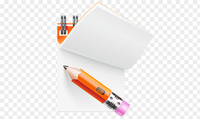 Cartoon Book Paper Pencil Illustration PNG