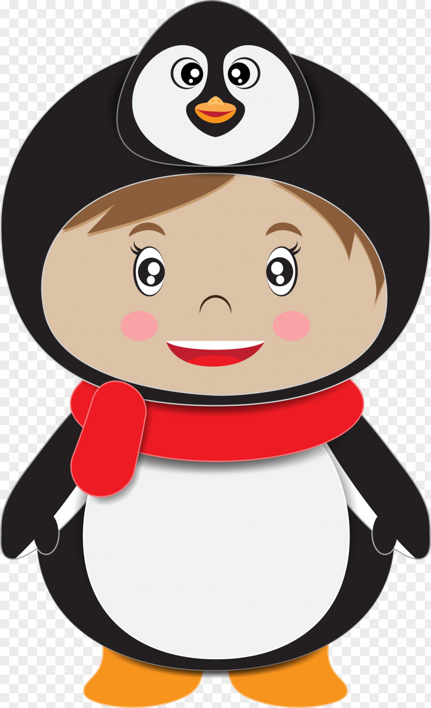 Cartoon Penguin Boy Clip Art PNG