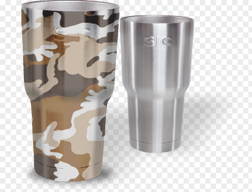 Glass Perforated Metal Brushed Cup PNG