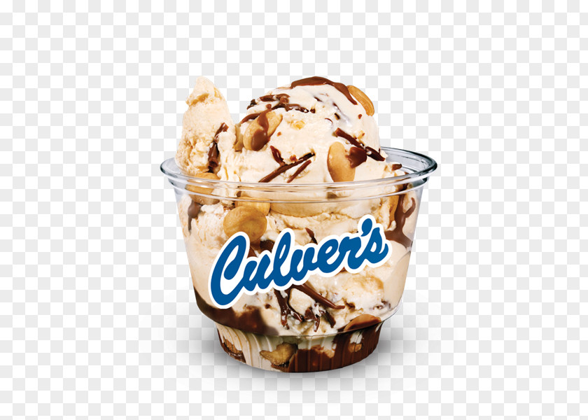 Groundnut Ice Cream Sundae Gelato Culver's PNG