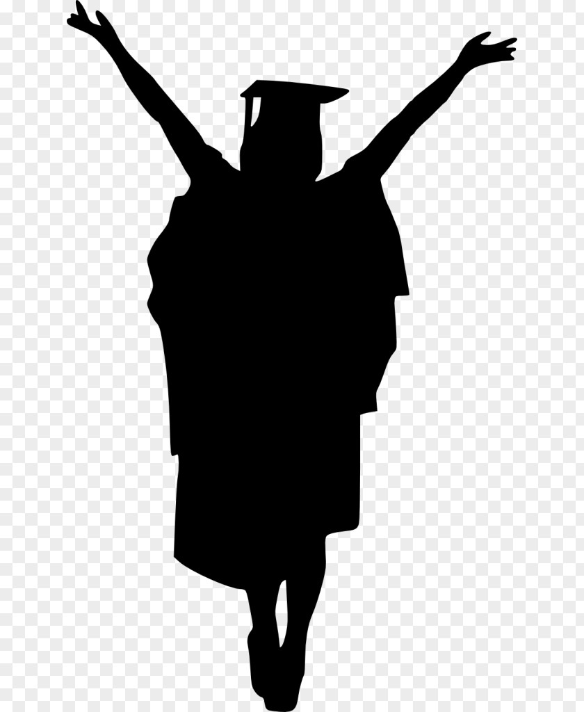 Silhouette Graduation Ceremony Drawing Photography PNG