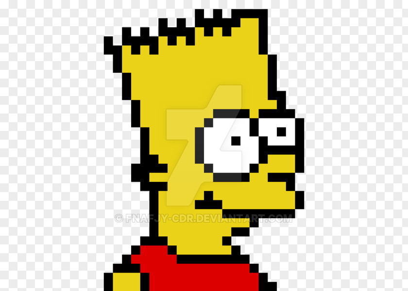 Bart Simpson Maggie Homer Pixel Art Drawing PNG