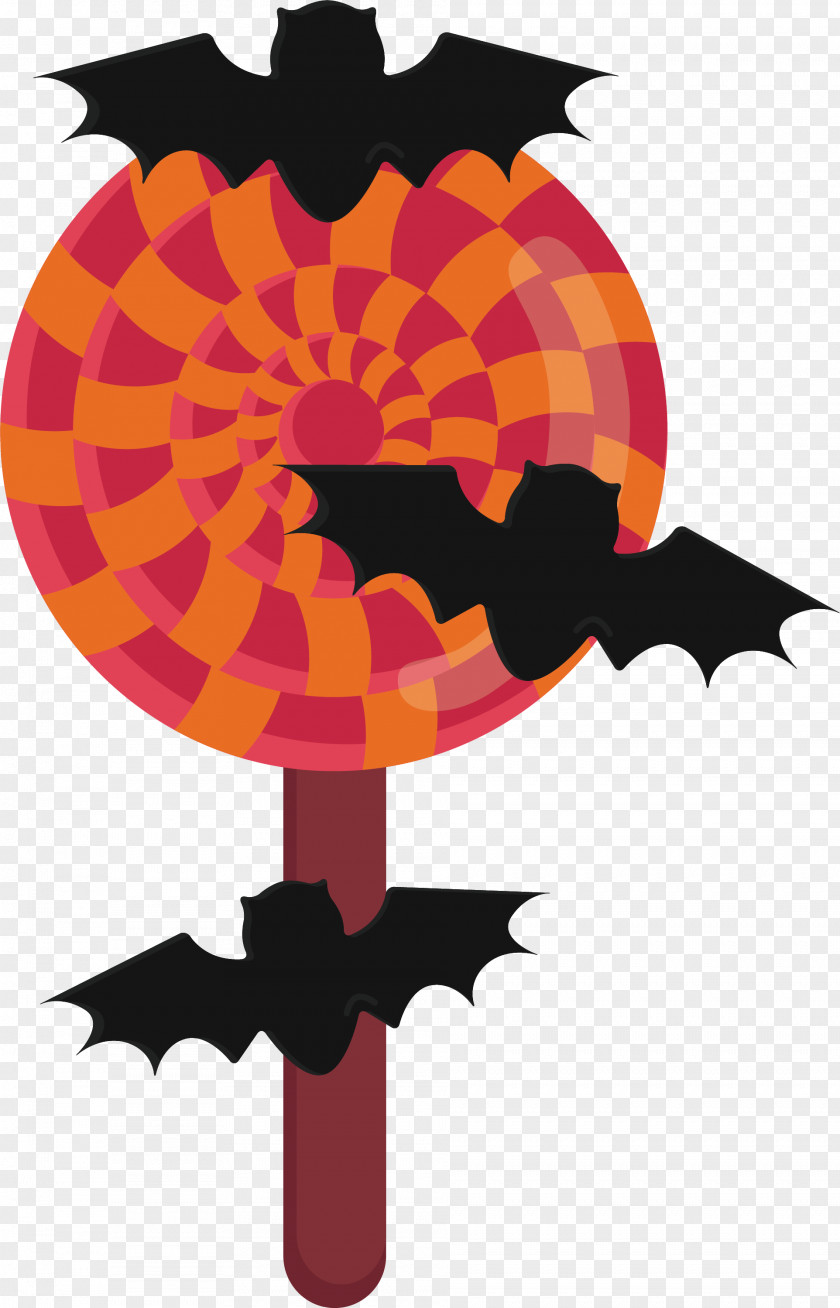 Bat Decorated Lollipop ArtWorks Clip Art PNG
