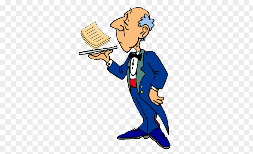 Butler Cartoon Humour Clip Art PNG