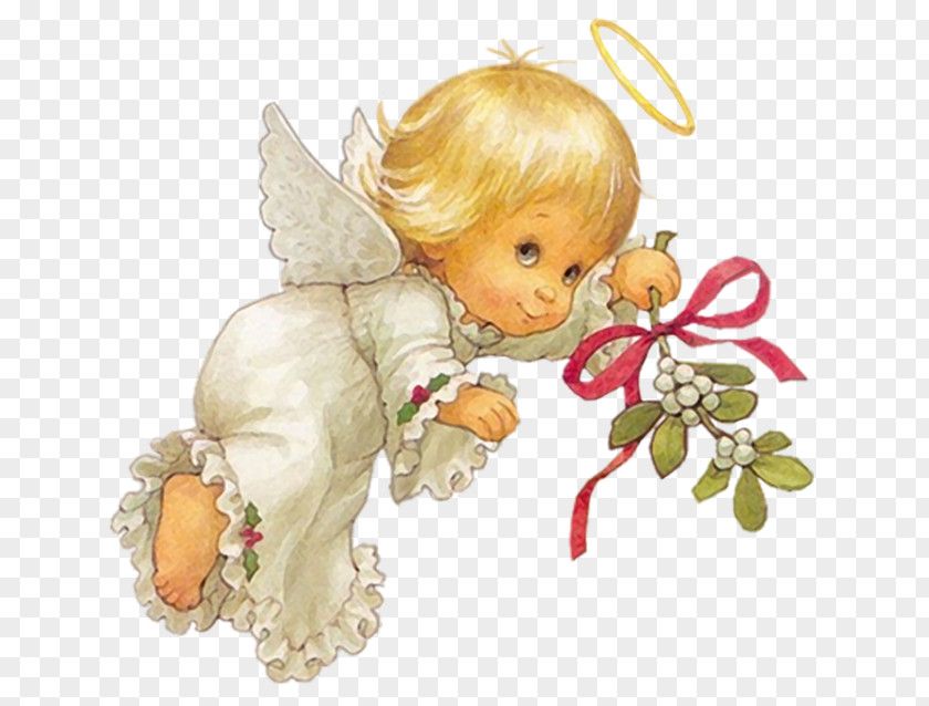 Cute Christmas Angel Free Clipart Picture Cherub Clip Art PNG