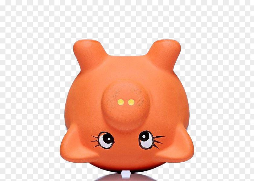 Upside Down Piggy Bank Cartoon PNG