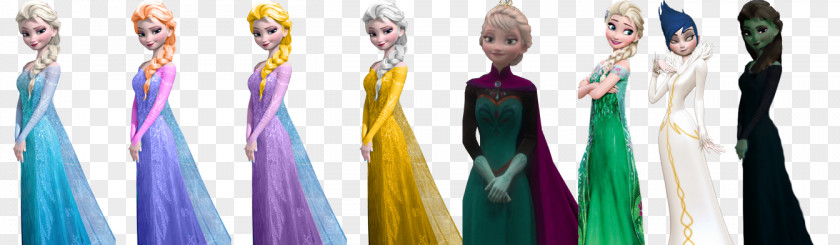 Anna Gown Elsa Fashion Design Dress PNG