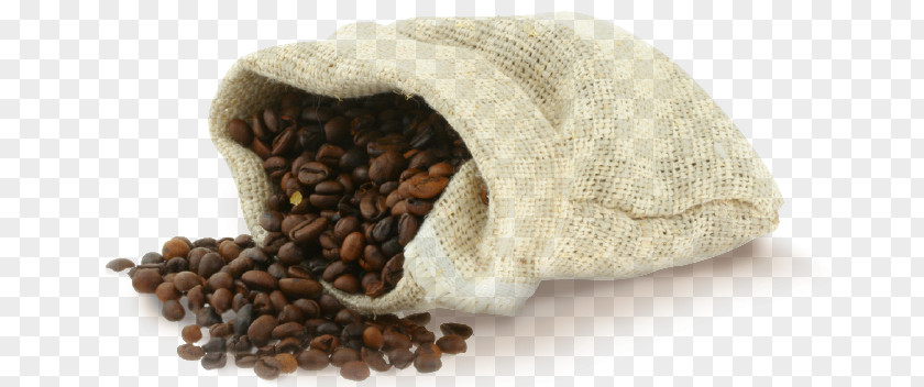 Coffee Bean Gunny Sack Hessian Fabric Bag PNG