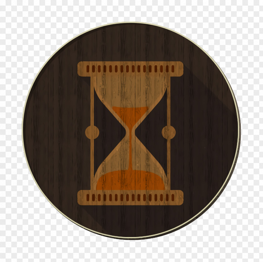 Hourglass Orange Clock Icon Loading PNG