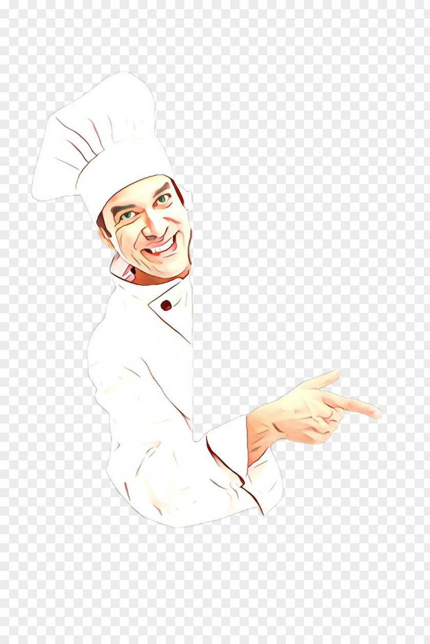 Smile Drawing White Hand Gesture Cook Chef PNG