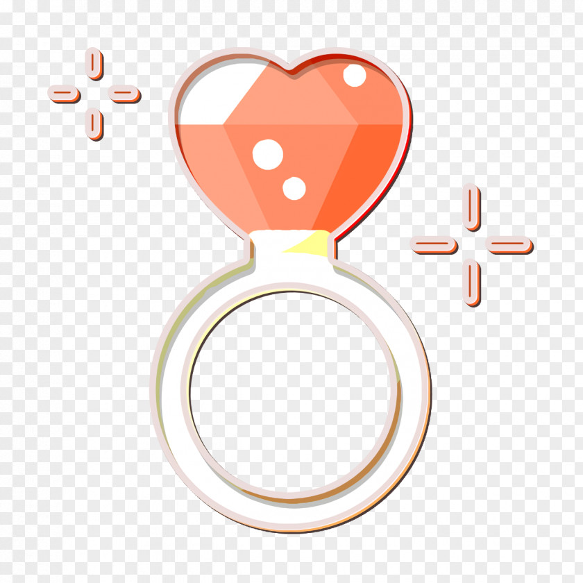 Diamond Ring Icon Heart Romantic Love PNG