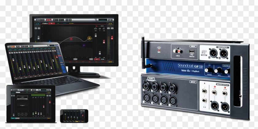 Mixer Soundcraft Digital Mixing Console Audio Mixers Remote Controls Dbx PNG