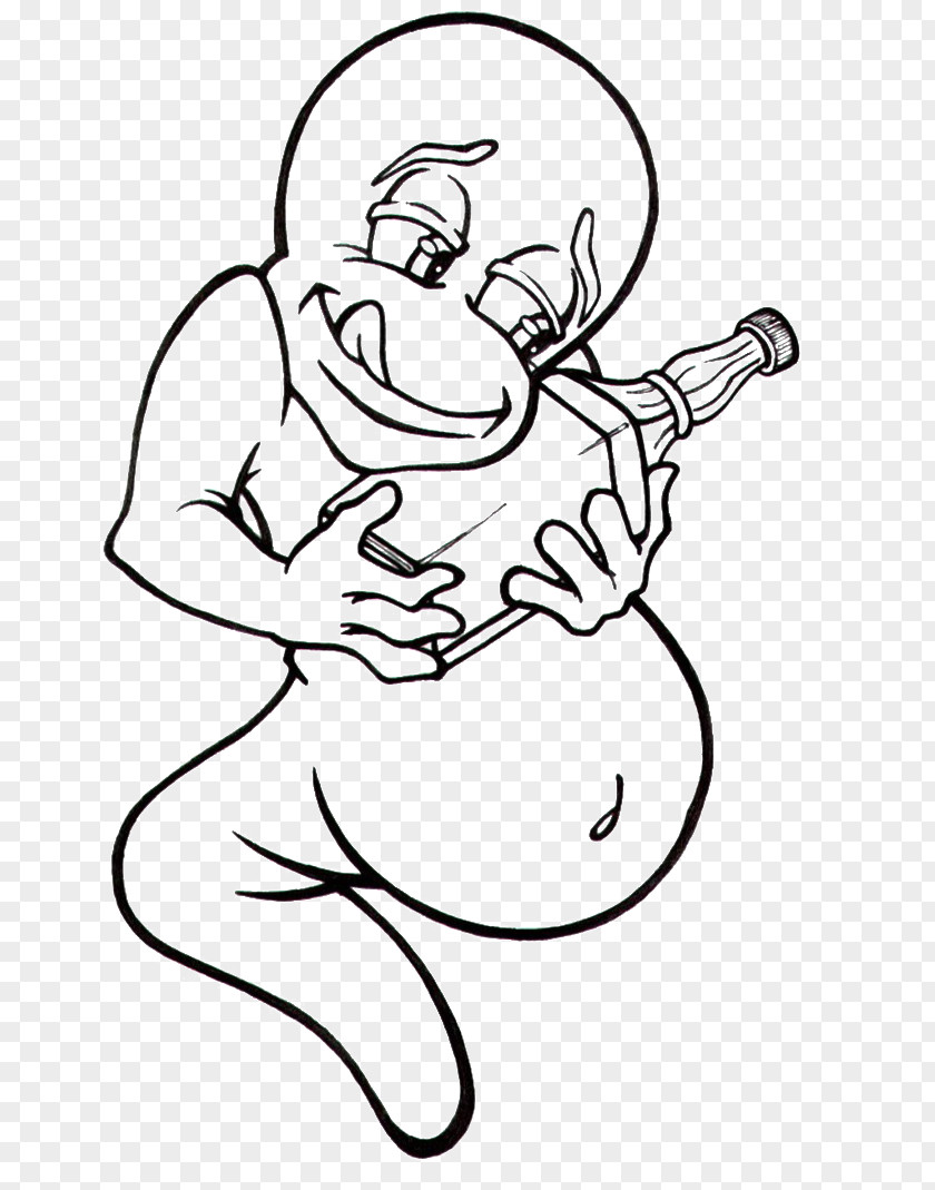 Picture Of Hug Casper Black And White Coloring Book Clip Art PNG