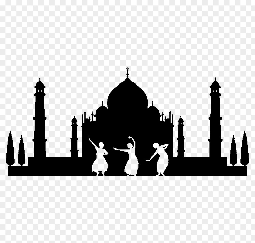 Black Taj Mahal Vector Graphics Silhouette Illustration PNG