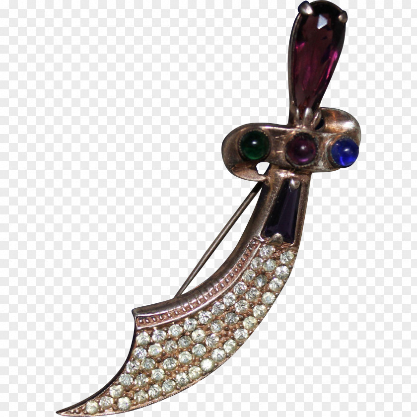 Jewellery Brooch Pendant Scimitar Sword PNG