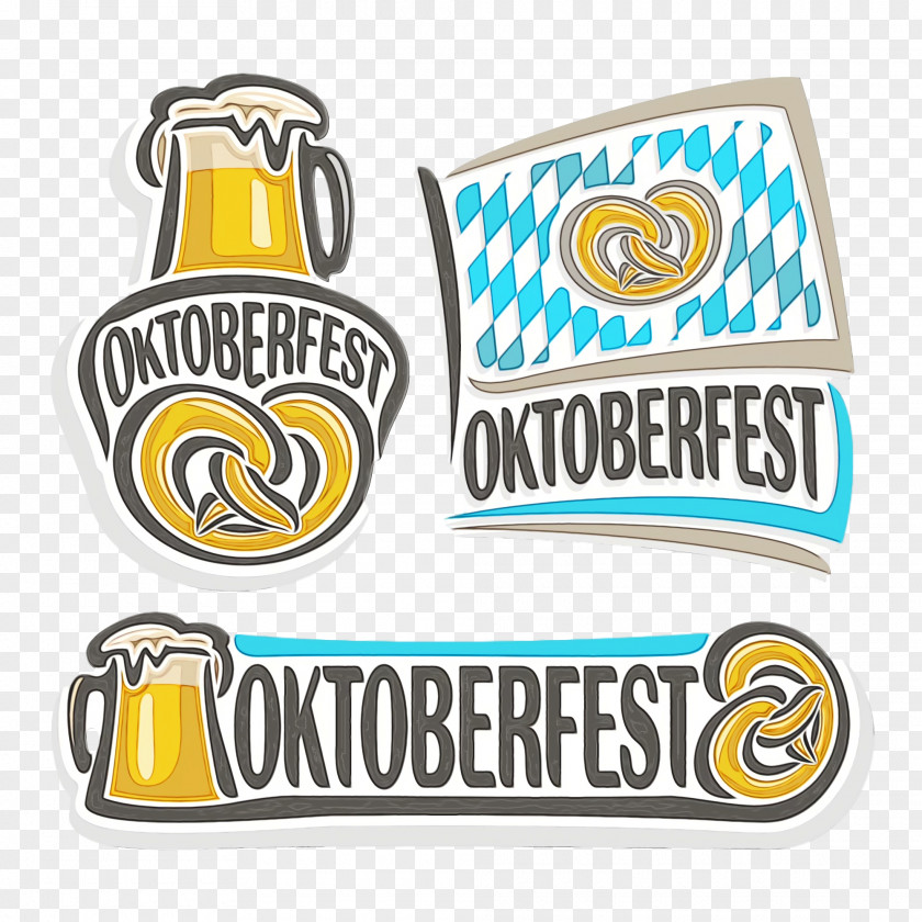 Oktoberfest Logo Pretzel Pint Beer Festival PNG