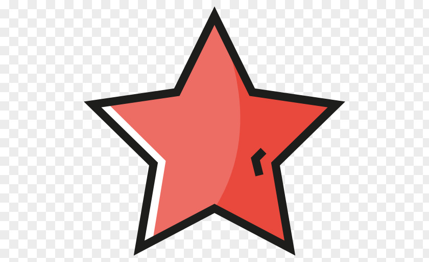 Red Star Point PNG