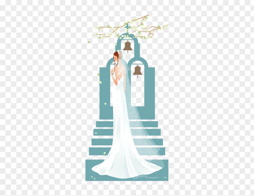 Wedding Bride Illustration PNG