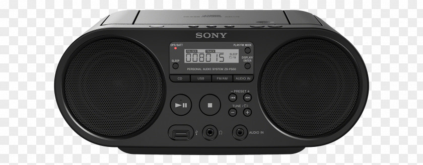Sb's Sony Boombox Compact Disc CD Player Radio PNG