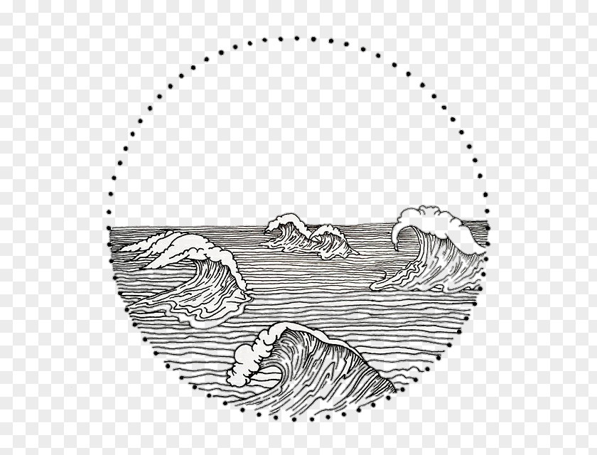 Wave The Great Off Kanagawa Drawing Wind Watercolor Painting PNG
