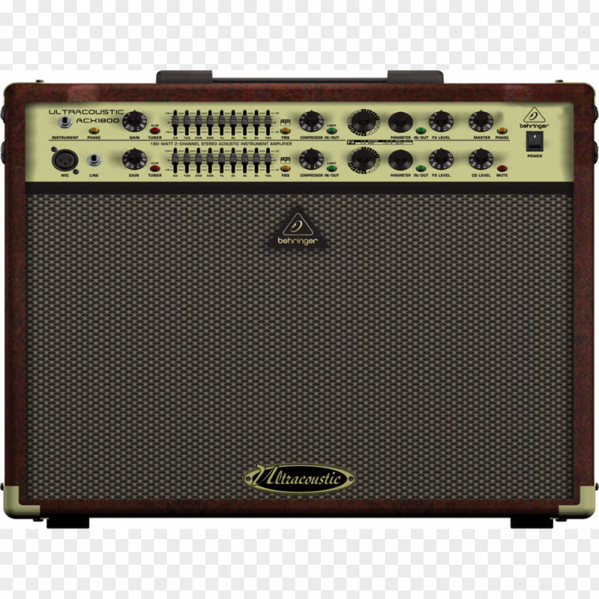 Combo Guitar Amplifier BEHRINGER ULTRACOUSTIC ACX1800 Behringer 45-Watt PNG