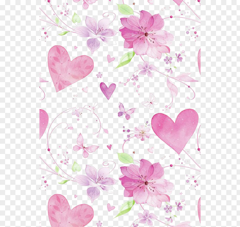 Pink Flowers Background Paper Flower Color Wallpaper PNG