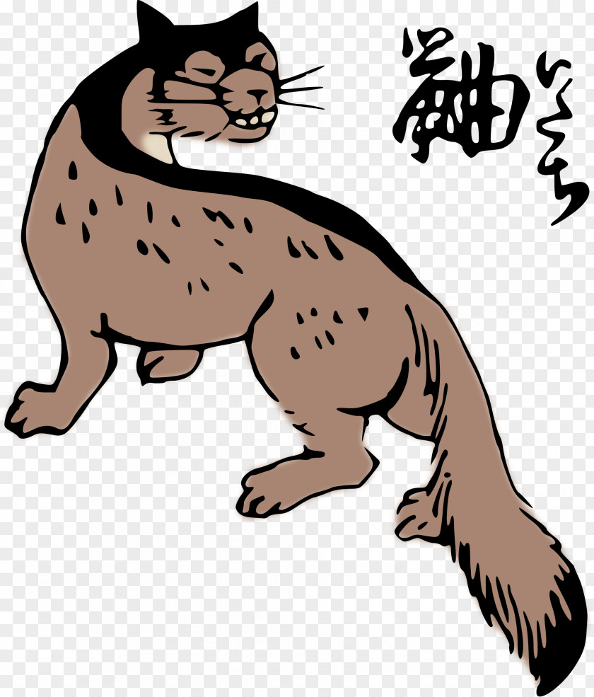 Raccoon Weasels Public Domain Clip Art PNG