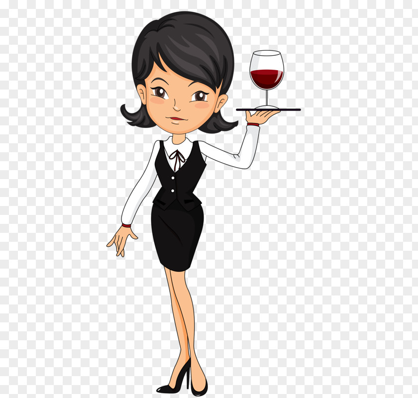 Ripple Wine From The 70s Vector Graphics Royalty-free Illustration Waiter Clip Art PNG