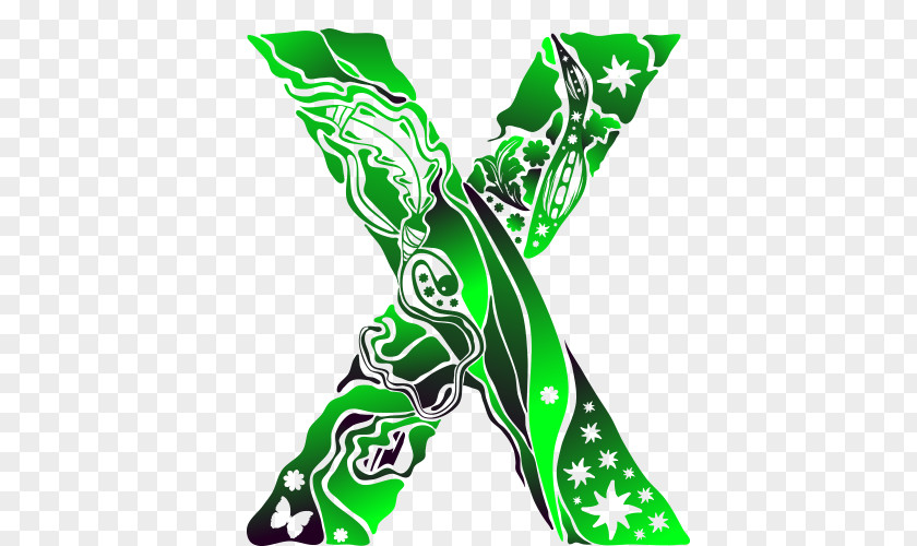 X Letter Creativity PNG