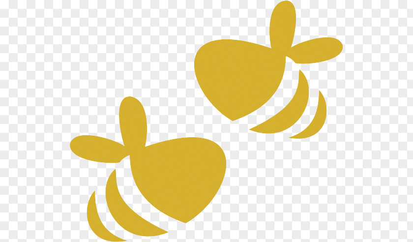 Bee Silhouette Honey PNG
