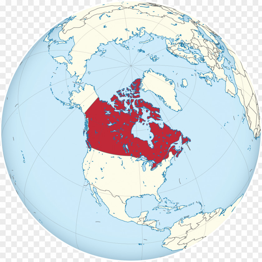 Canada Earth Globe Planet Sphere PNG