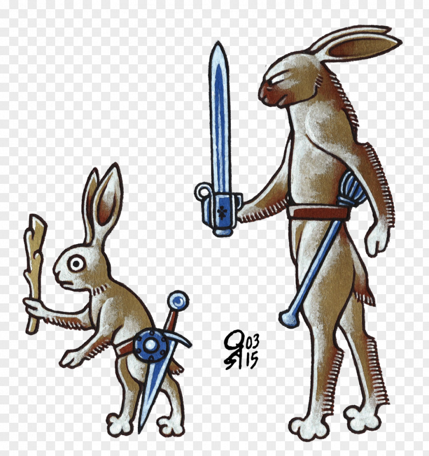 Illuminated Manuscript Domestic Rabbit Hare Easter Bunny Canidae PNG